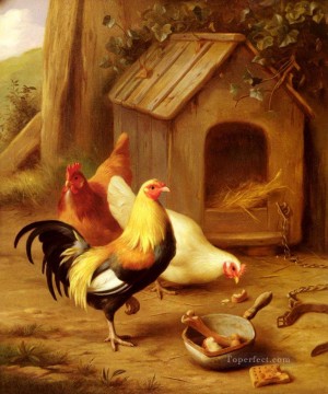  1955 Pintura Art%c3%adstica - Hunt Edgar 1870 1955 Alimentación de pollos